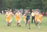 The lead pack at the mile mark