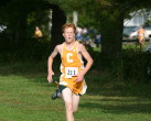 Kevin Schickling at finish of JV race