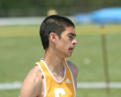 Mike Schiafone in the 4 X 400m