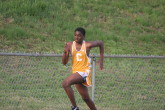 Jordan Berry in the 200m
