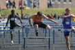 Mike Brocco wins his heat in the 110HH