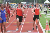 Mike Palmieri to Brandon Rapp in 4 X 400 Relay