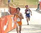 Tyler McAdam near the finish