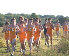 Lead pack at about 1 mile