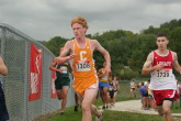 Kevin Schickling at top of stadium hill