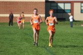 Ryan Bobb and Evan Stone about 800m from finish