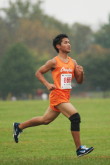 Justin Domingo heads towards 1st hill