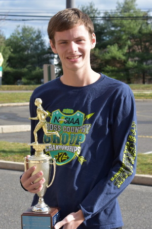Ethan with trophy