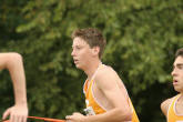 Soph Ryan Lutz at the back hill