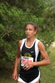 Winner Danielle Tauro, SOuthern Regional, just beyond the mile