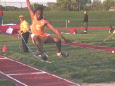 Campbell in the triple jump