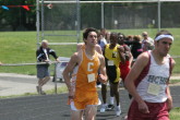 Rich Nelson challenges for the win in the 800m