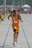 Tony Cotton in the 100m