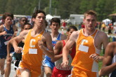 Rich Nelson and Will Andes after 400m in the 800m