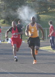 Demetrius Richardson in the 100m