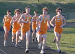 Distance squad in the 1600m