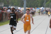 Kevin Merrigan in the 200m