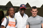 Major Mobley and Chris Steliga with Olympian Carl Lewis