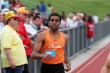 Niraj Patel finishes the 200m Dash